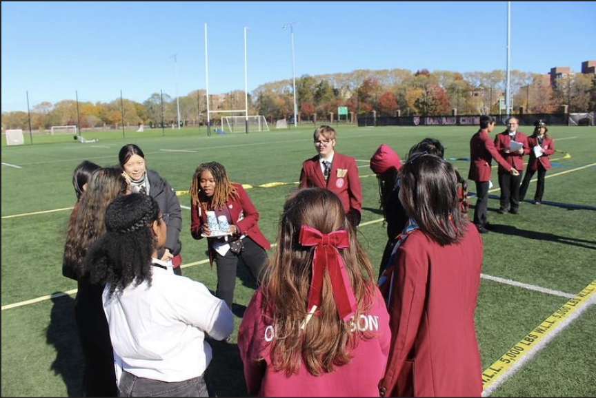 Bandies preparing for the game!