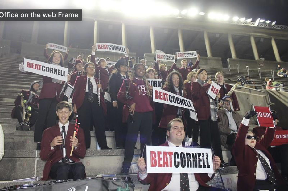 Bandies in the stands at home game vs Cornell!
