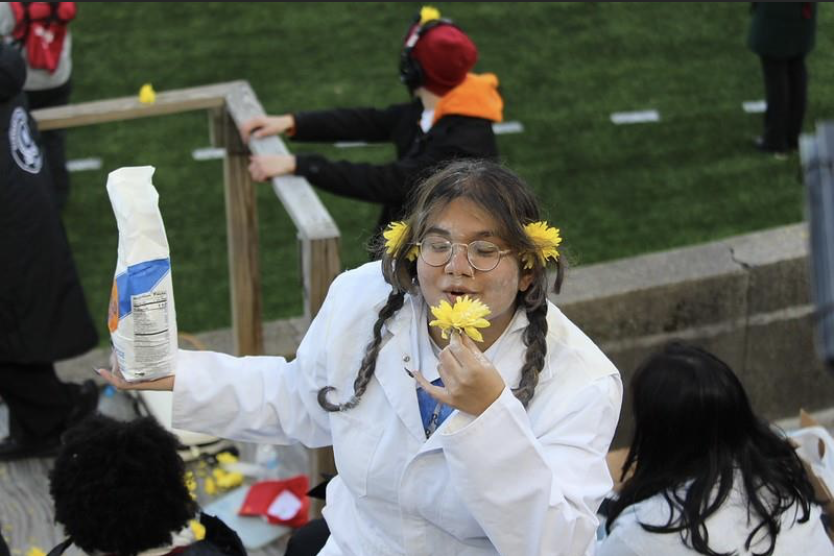 Ameerah with yellow flower!