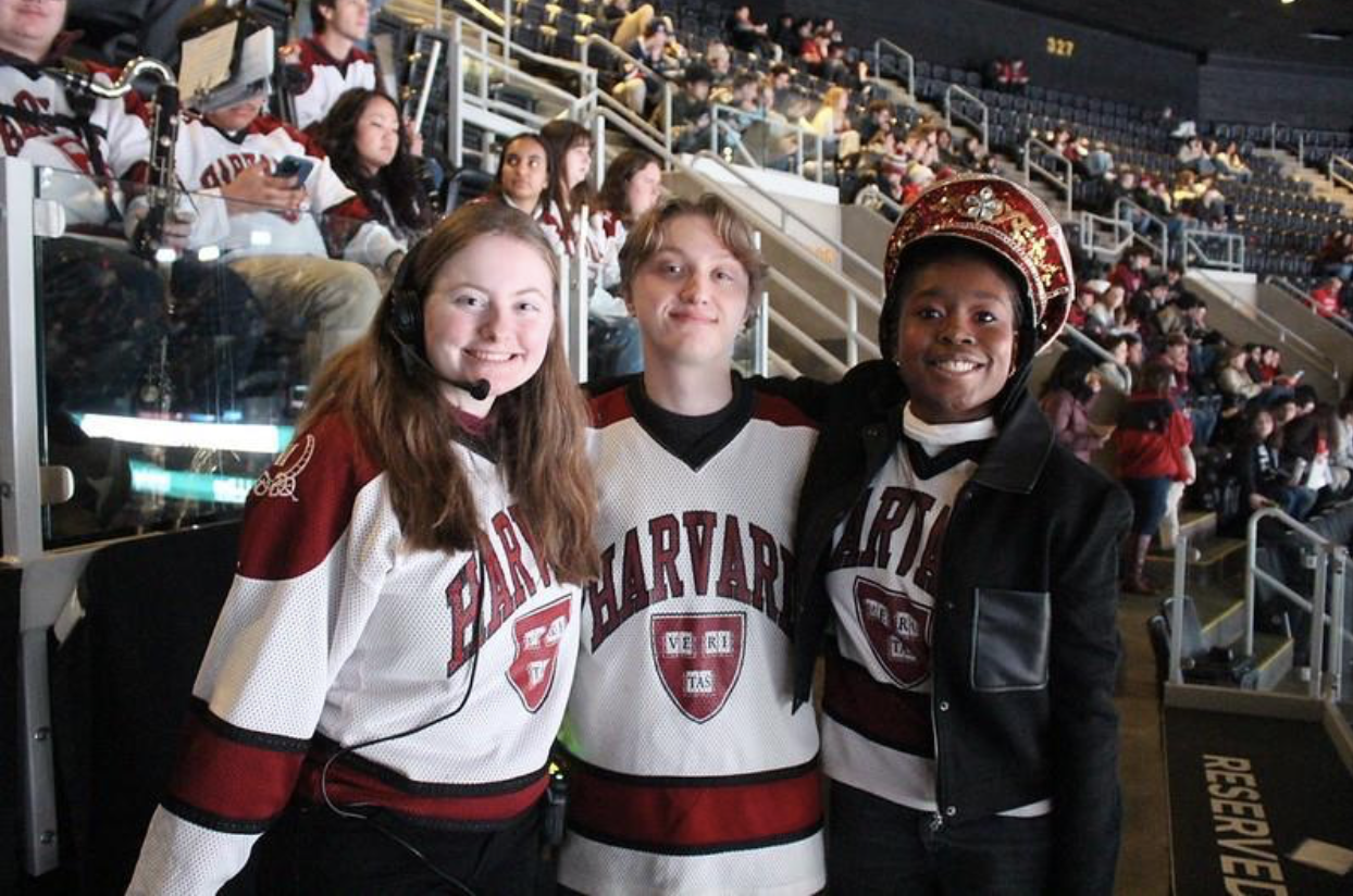 Bandies supporting hockey game!